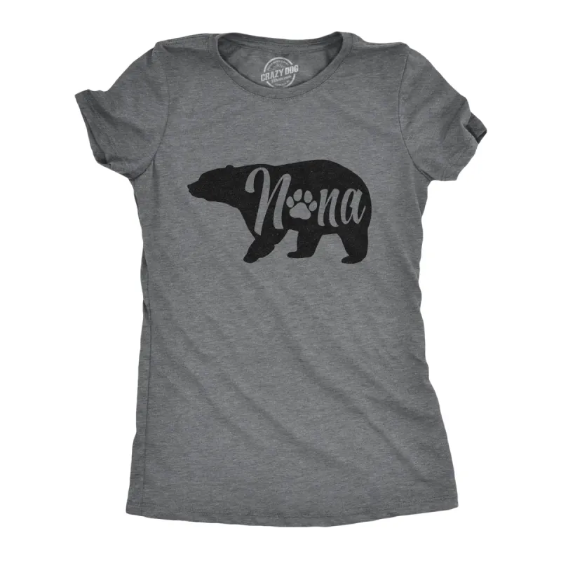 Nana Bear Women's T Shirt sold by Crazy Dog T-Shirts