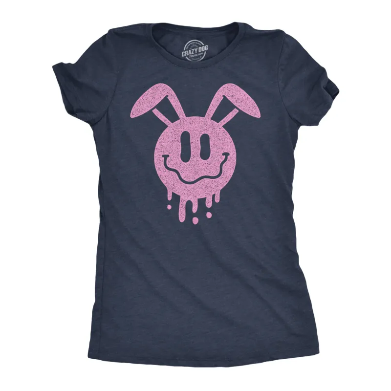 Dripping Easter Bunny Smile Women's T Shirt sold by Crazy Dog T-Shirts