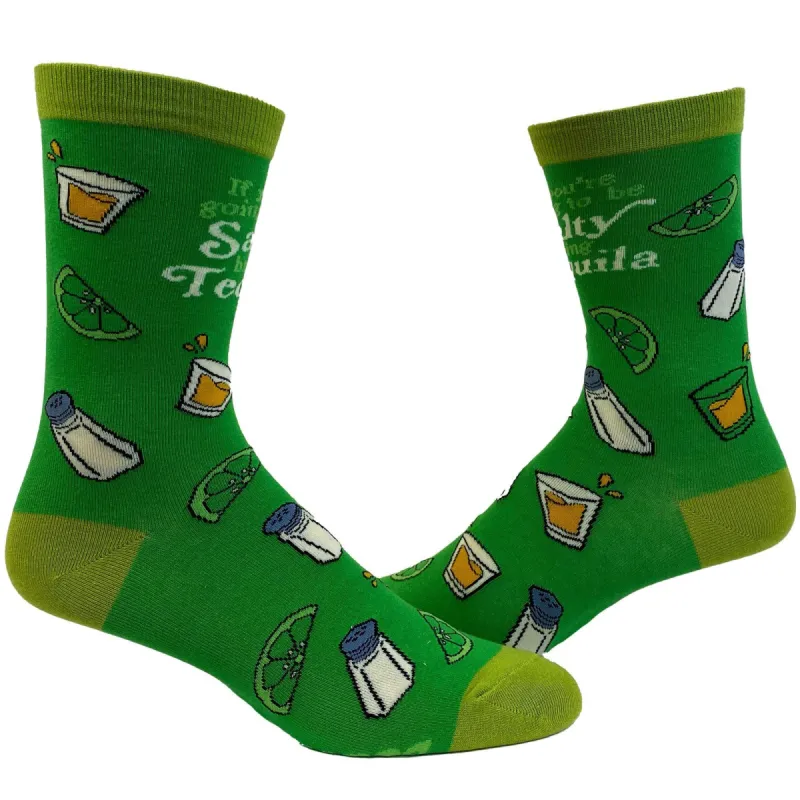 Womens If You're Gonna Be Salty Bring Tequila Socks sold by Crazy Dog T-Shirts