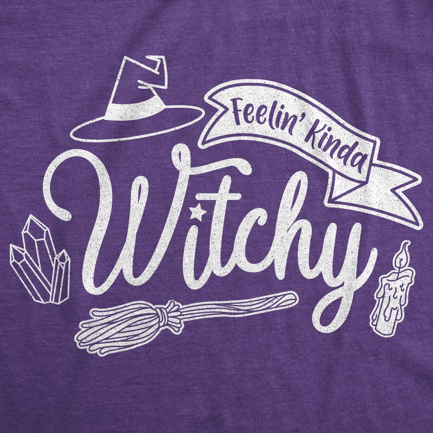 Feelin Kinda Witchy Women's T Shirt sold by Crazy Dog T-Shirts product image thumbnail 2