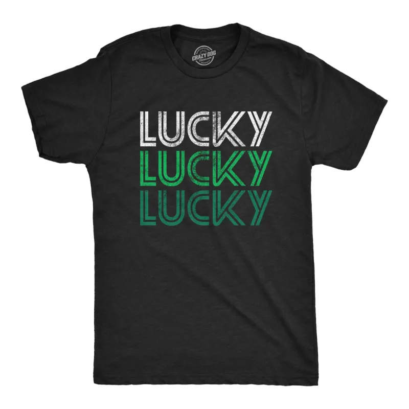 Lucky Lucky Lucky Men's T Shirt sold by Crazy Dog T-Shirts