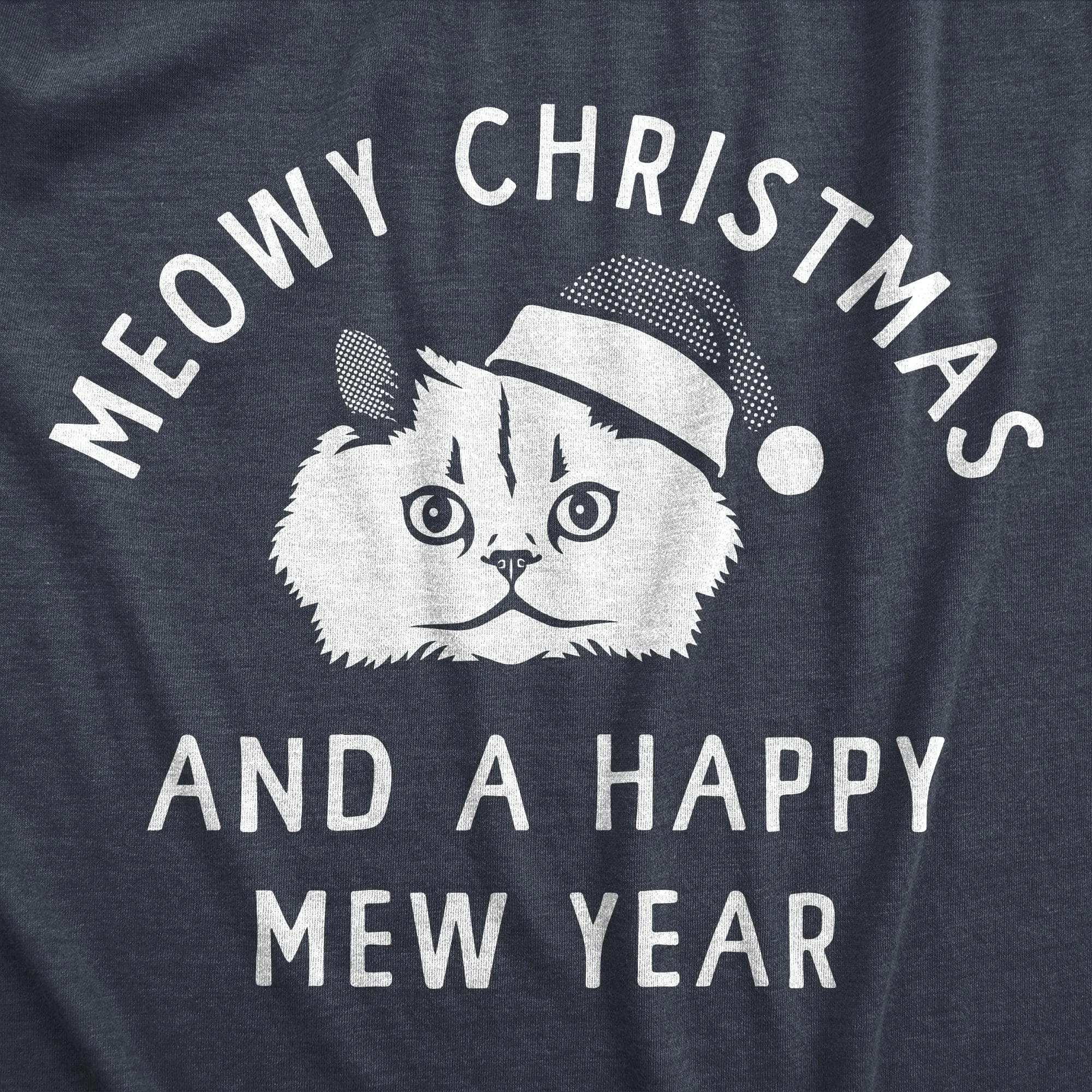 Meowy Christmas Women's T Shirt sold by Crazy Dog T-Shirts product image thumbnail 2