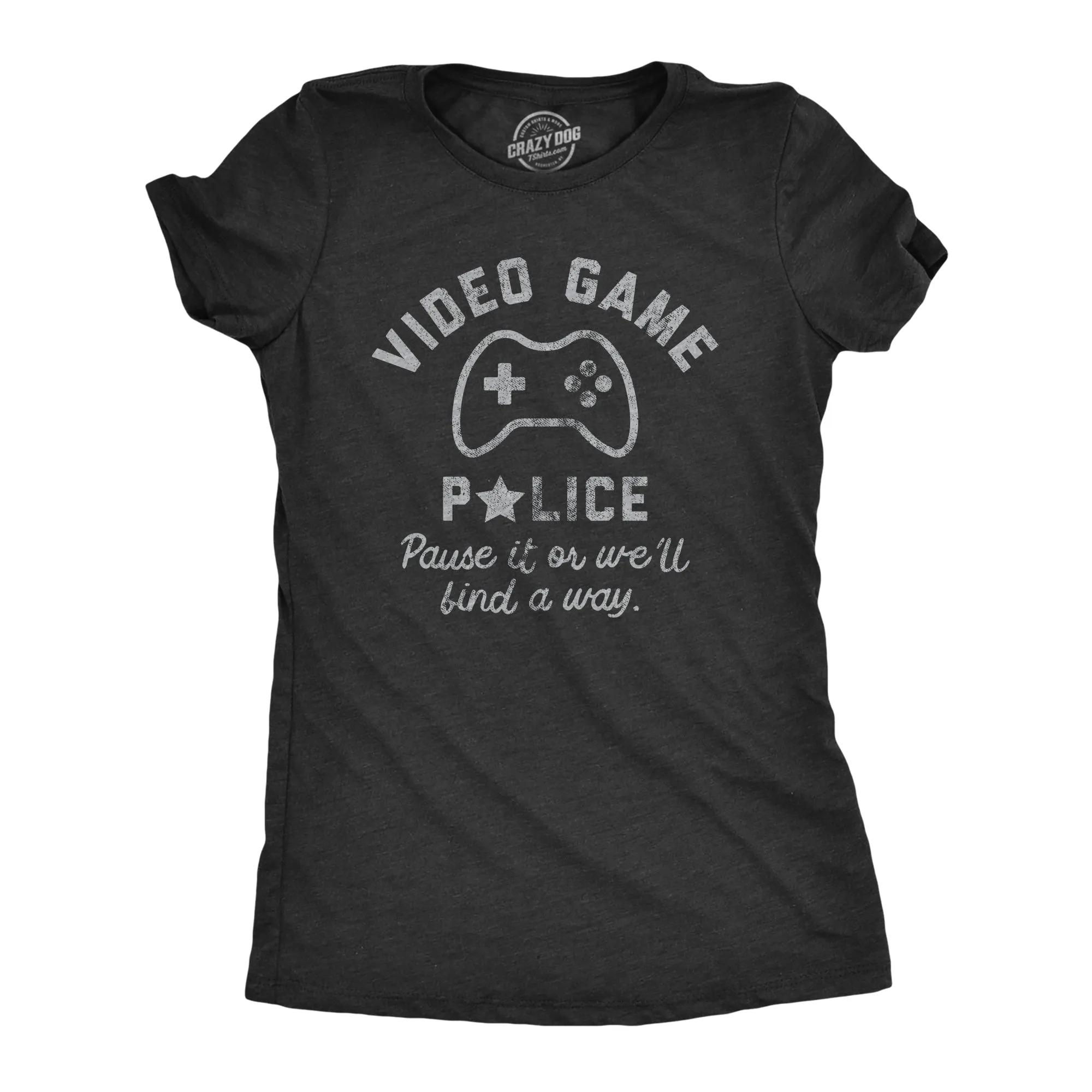 Video Game Police Women's T Shirt sold by Crazy Dog T-Shirts
