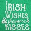 Irish Wishes And Shamrock Kisses Women's T Shirt sold by Crazy Dog T-Shirts