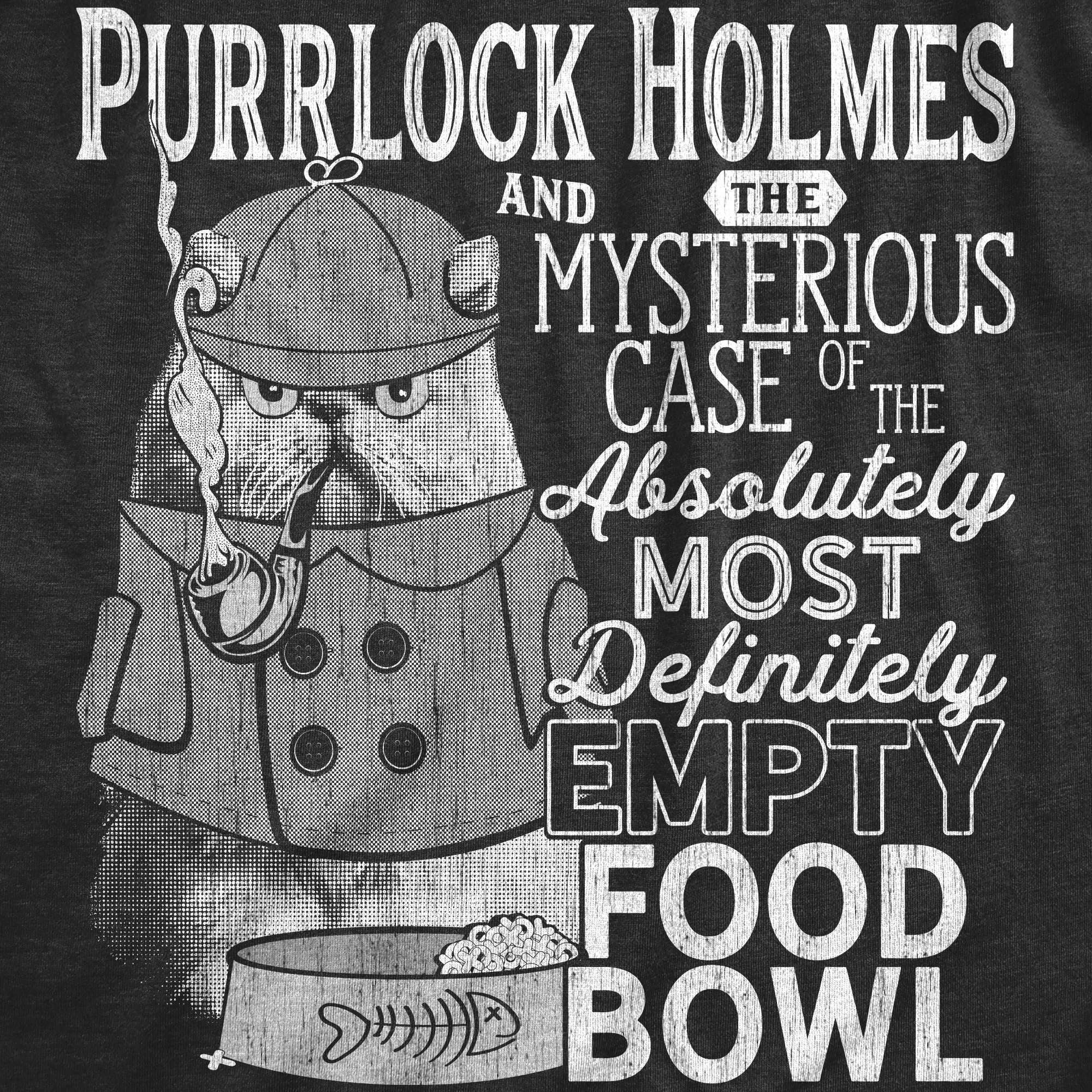 Purrlock Holmes Men's T Shirt sold by Crazy Dog T-Shirts product image thumbnail 2