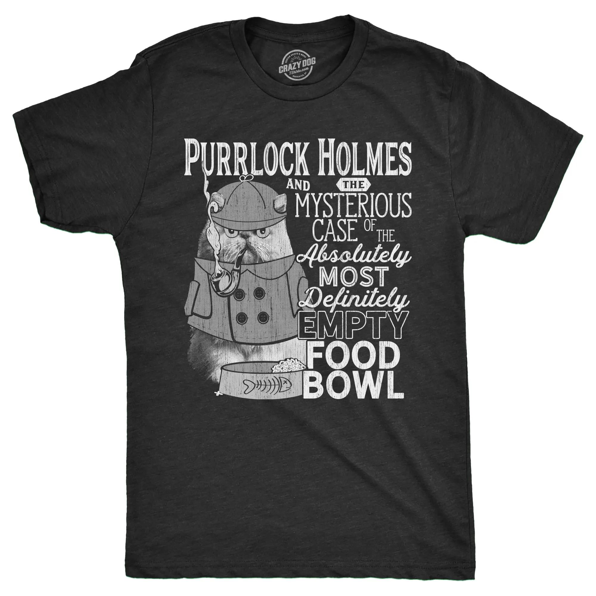 Purrlock Holmes Men's T Shirt sold by Crazy Dog T-Shirts