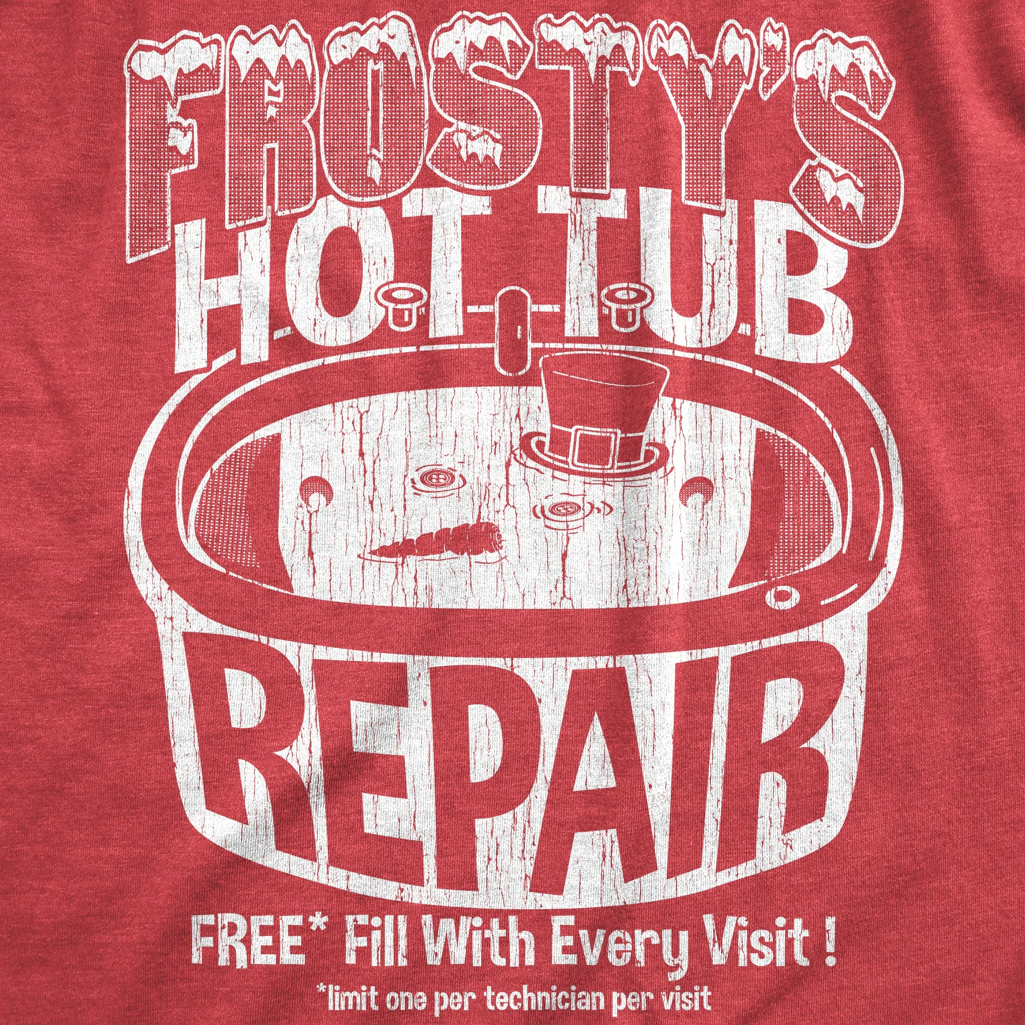 Frostys Hot Tub Repair Women's T Shirt sold by Crazy Dog T-Shirts product image thumbnail 2