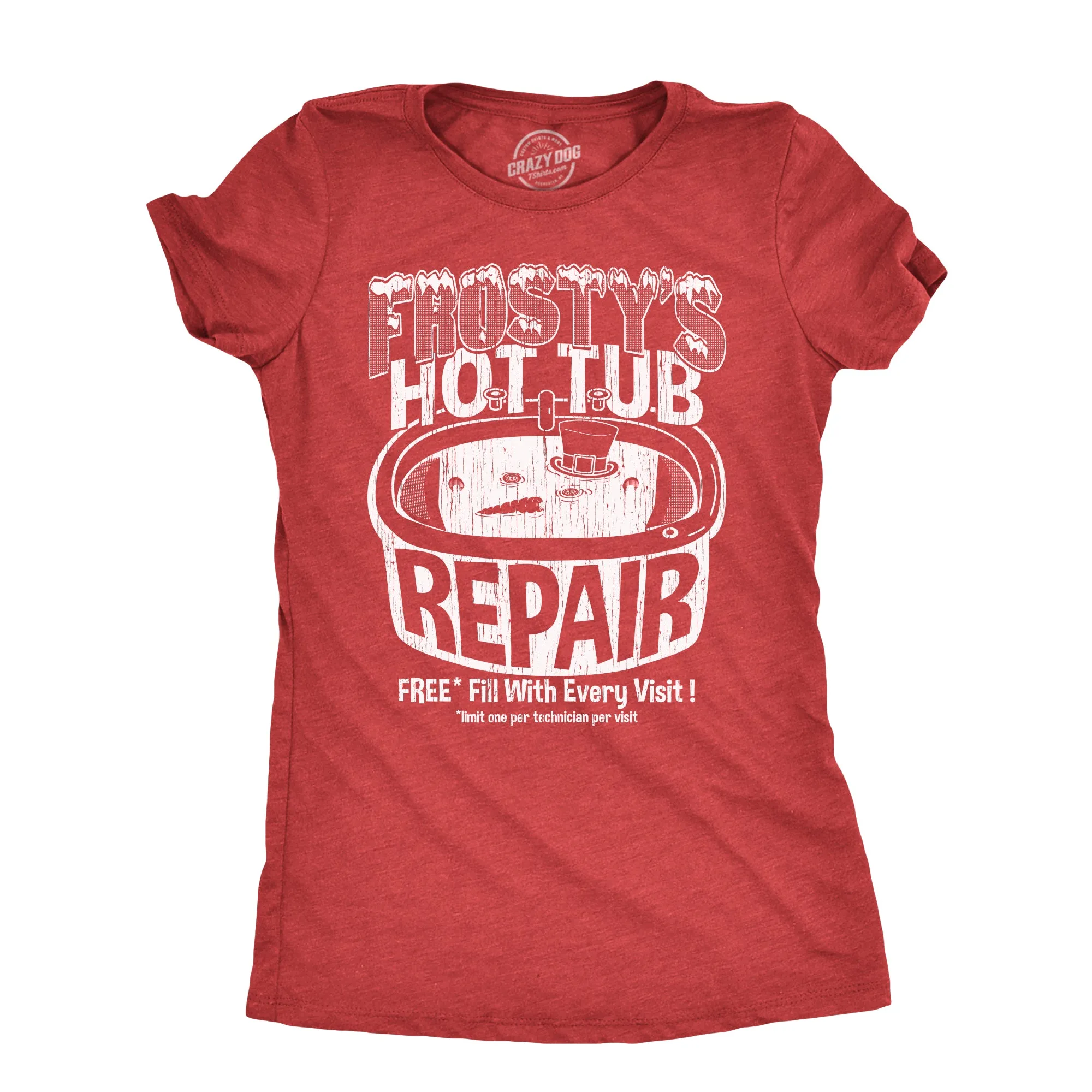 Frostys Hot Tub Repair Women's T Shirt sold by Crazy Dog T-Shirts