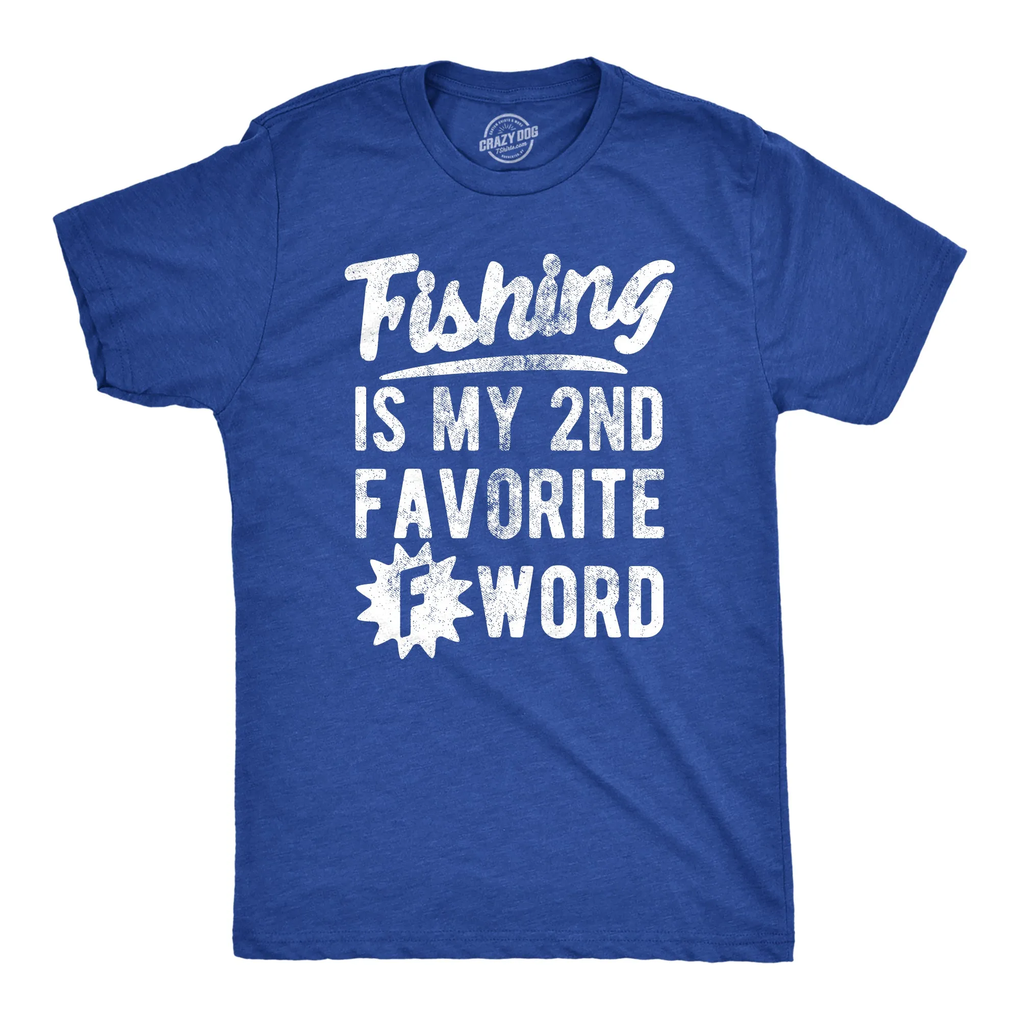 Fishing Is My Second Favorite F Word Men's T Shirt sold by Crazy Dog T-Shirts