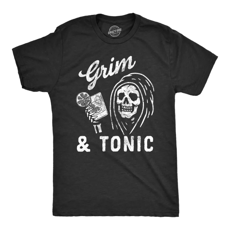 Grim And Tonic Men's T Shirt sold by Crazy Dog T-Shirts