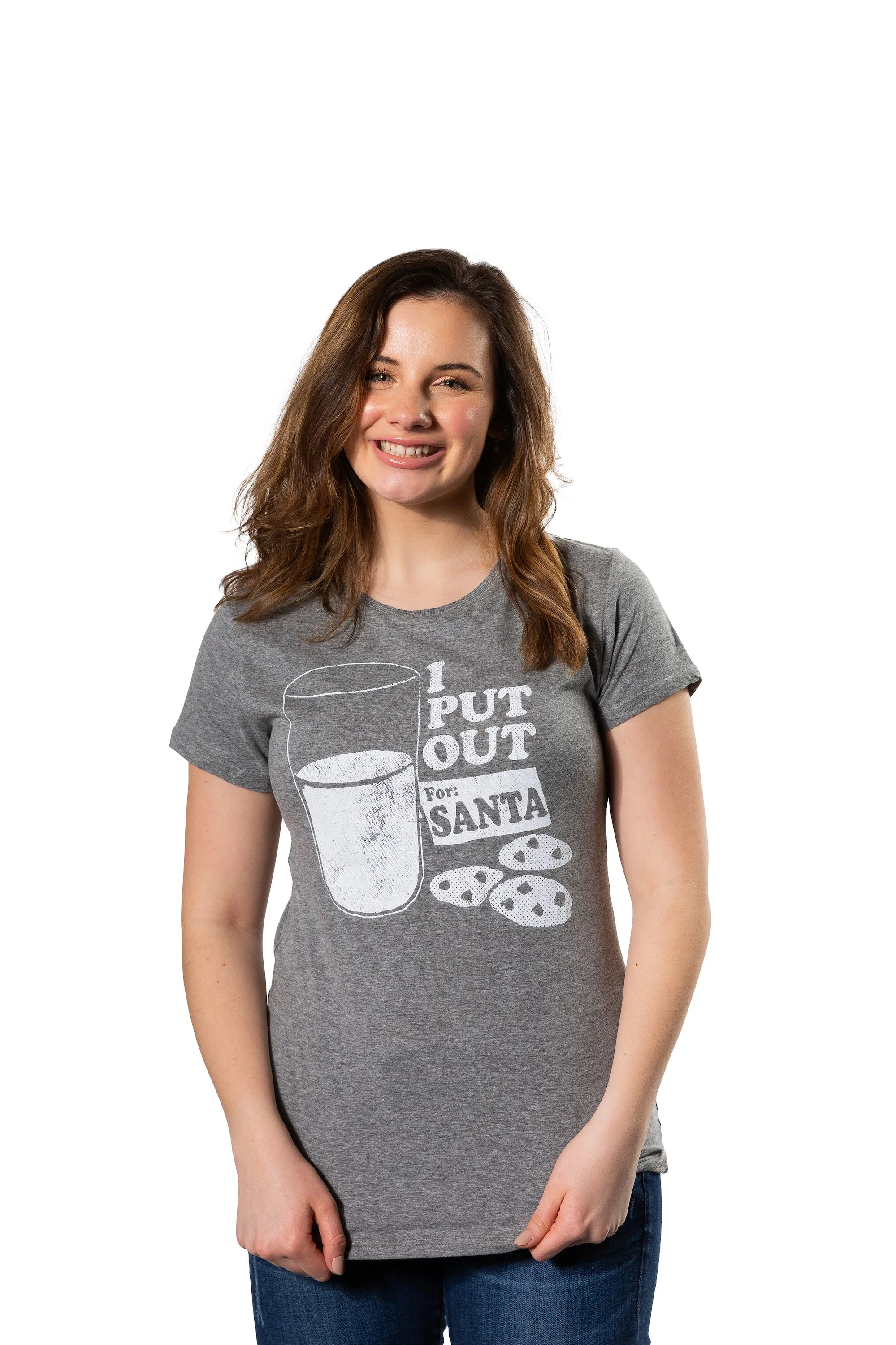 I Put Out For Santa Women's T Shirt sold by Crazy Dog T-Shirts product image thumbnail 3