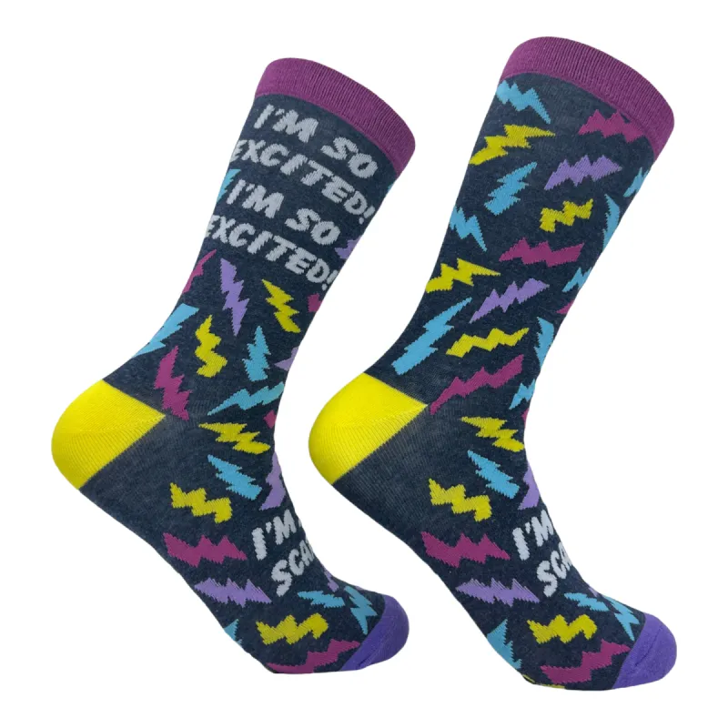 Women's Im So Excited Im So Scared Socks sold by Crazy Dog T-Shirts