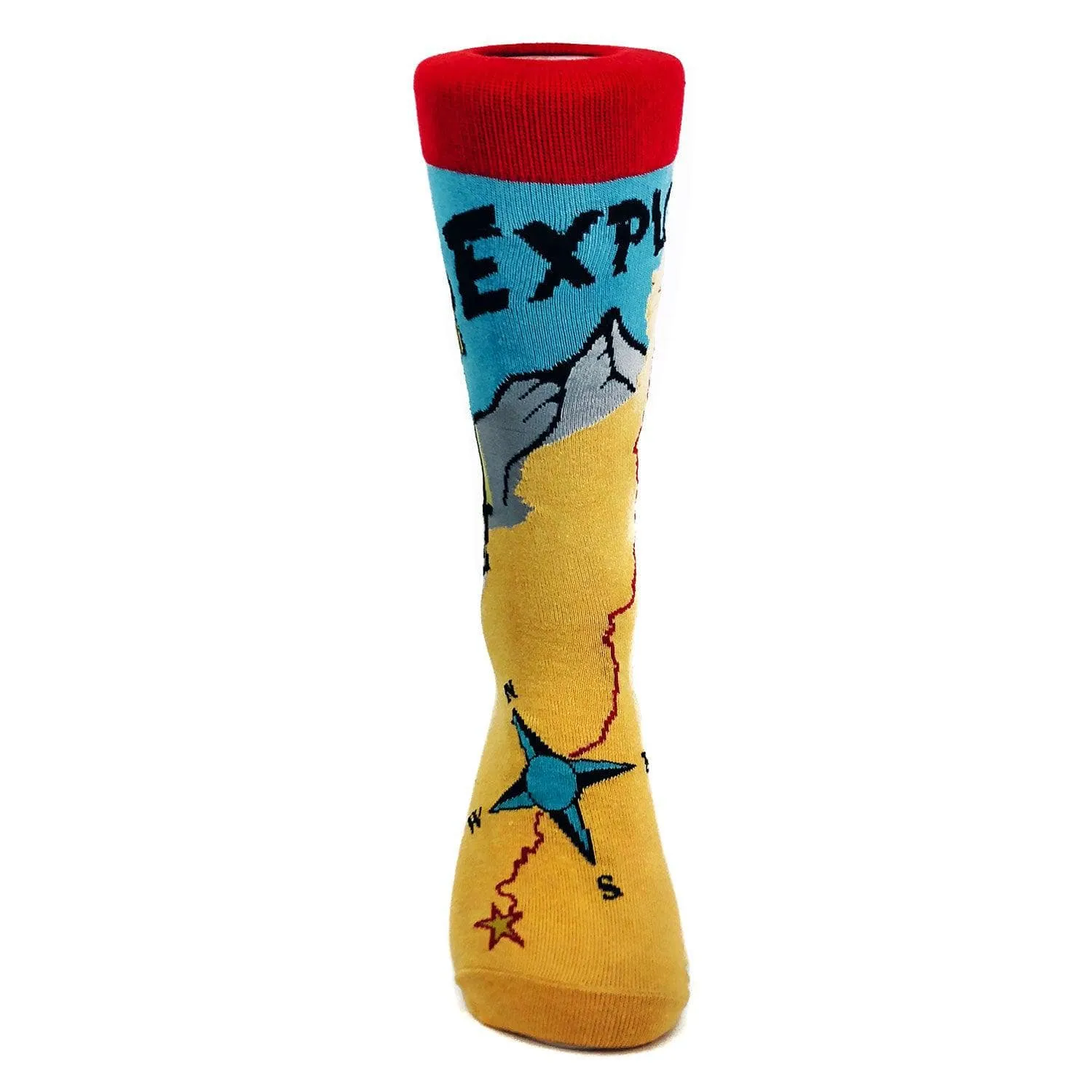 Mens Explore Socks sold by Crazy Dog T-Shirts product image thumbnail 3