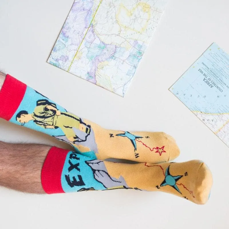Mens Explore Socks sold by Crazy Dog T-Shirts product image thumbnail 5