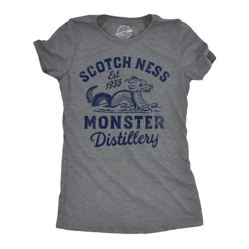Scotch Ness Monster Distillery Women's T Shirt sold by Crazy Dog T-Shirts