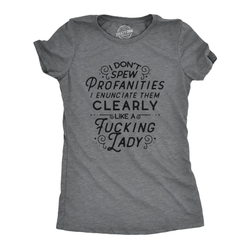 Like A Fucking Lady Women's T Shirt sold by Crazy Dog T-Shirts