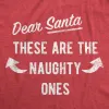 Dear Santa These Are The Naughty Ones Men's Tank Top sold by Crazy Dog T-Shirts
