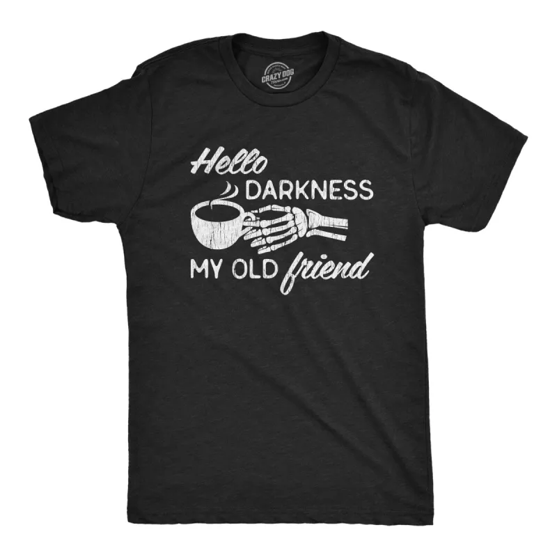 Hello Darkness My Old Friend Men's T Shirt sold by Crazy Dog T-Shirts