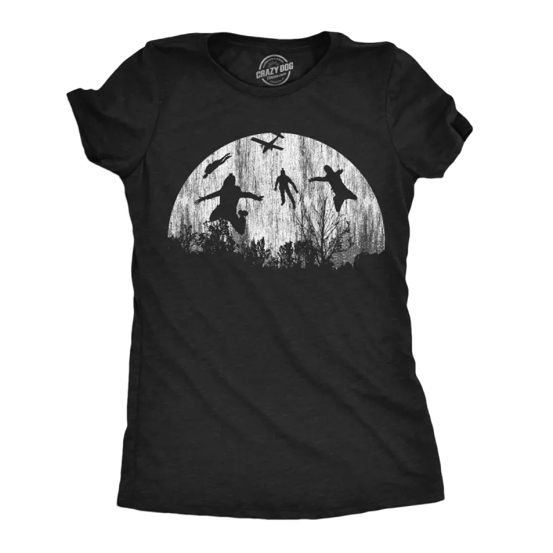 Moon Skydivers Women's T Shirt sold by Crazy Dog T-Shirts