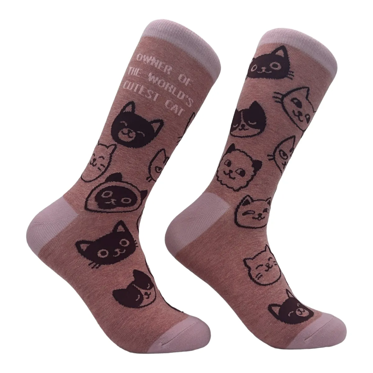 Women's Owner Of The Worlds Cutest Cat Socks sold by Crazy Dog T-Shirts
