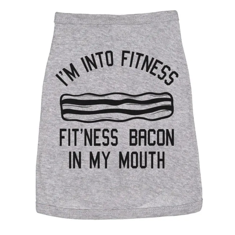 Fitness Bacon Dog Shirt sold by Crazy Dog T-Shirts