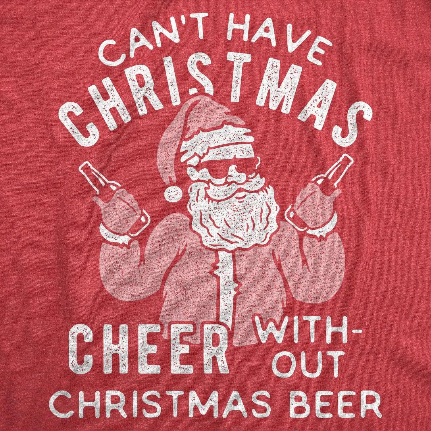 Can't Have Christmas Cheer Without Christmas Beer Women's T Shirt sold by Crazy Dog T-Shirts product image thumbnail 2