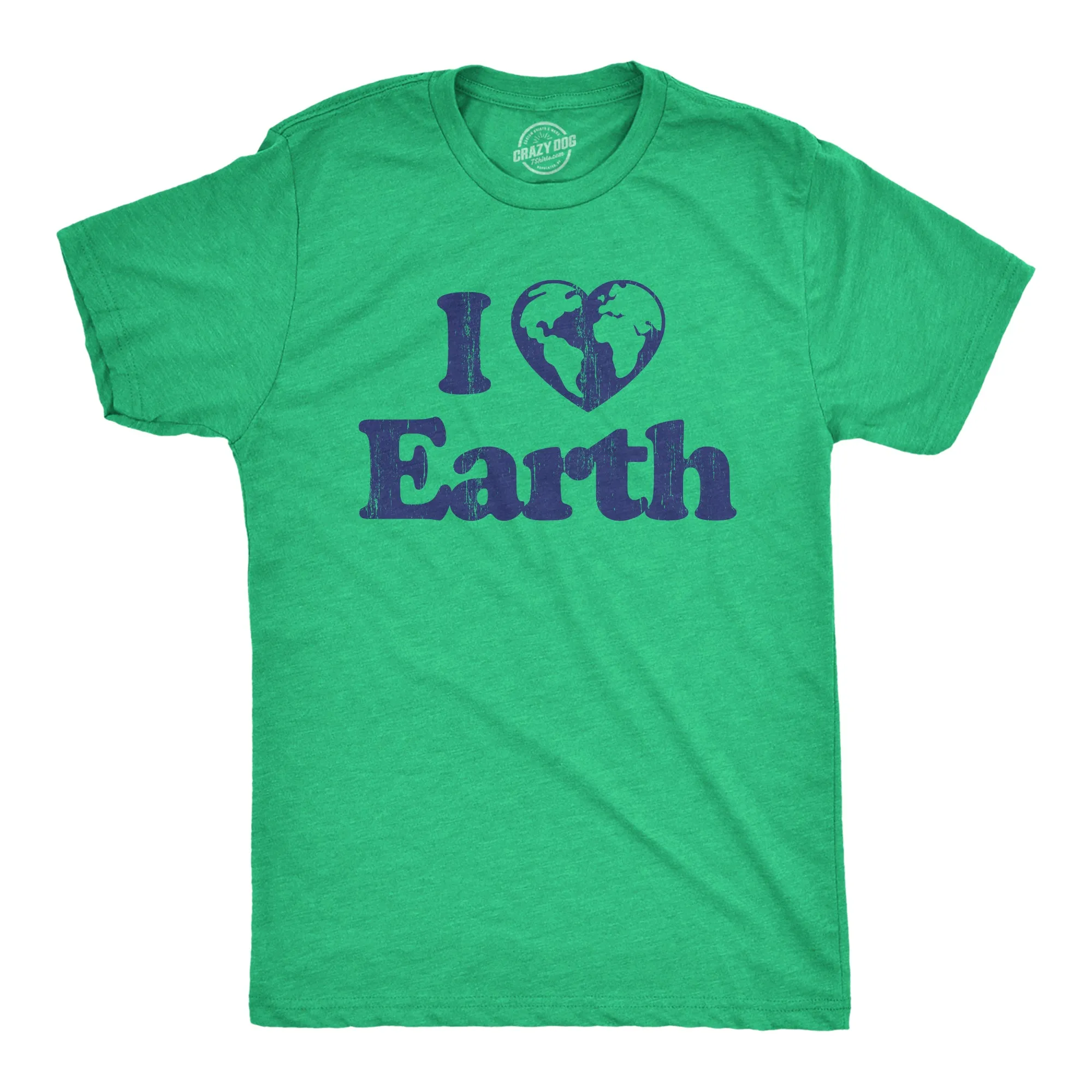 I Heart Earth Men's T Shirt sold by Crazy Dog T-Shirts