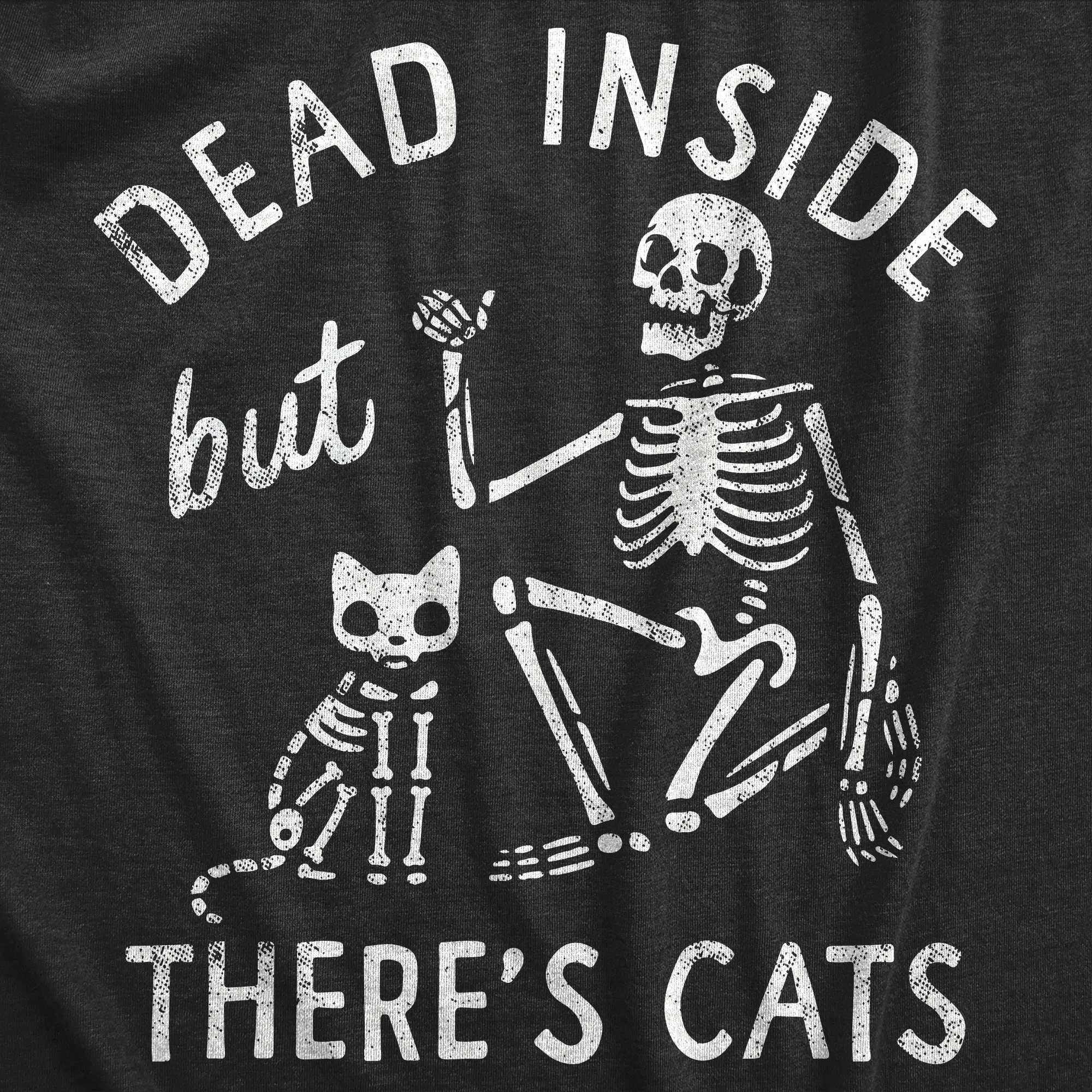 Dead Inside But Theres Cats Men's T Shirt sold by Crazy Dog T-Shirts product image thumbnail 2