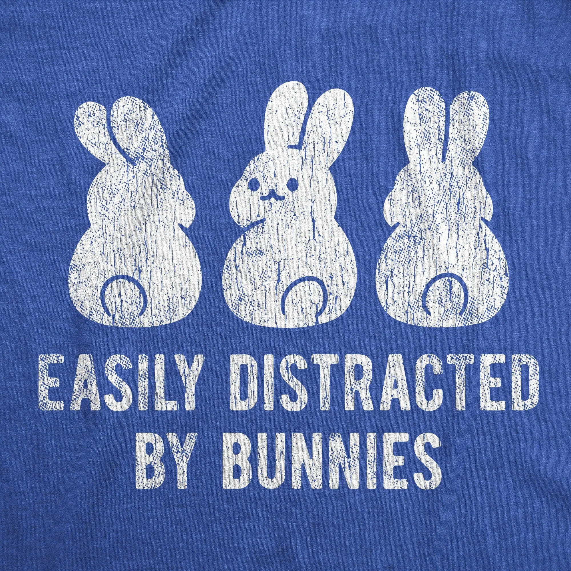 Easily Distracted By Bunnies Men's T Shirt sold by Crazy Dog T-Shirts product image thumbnail 2