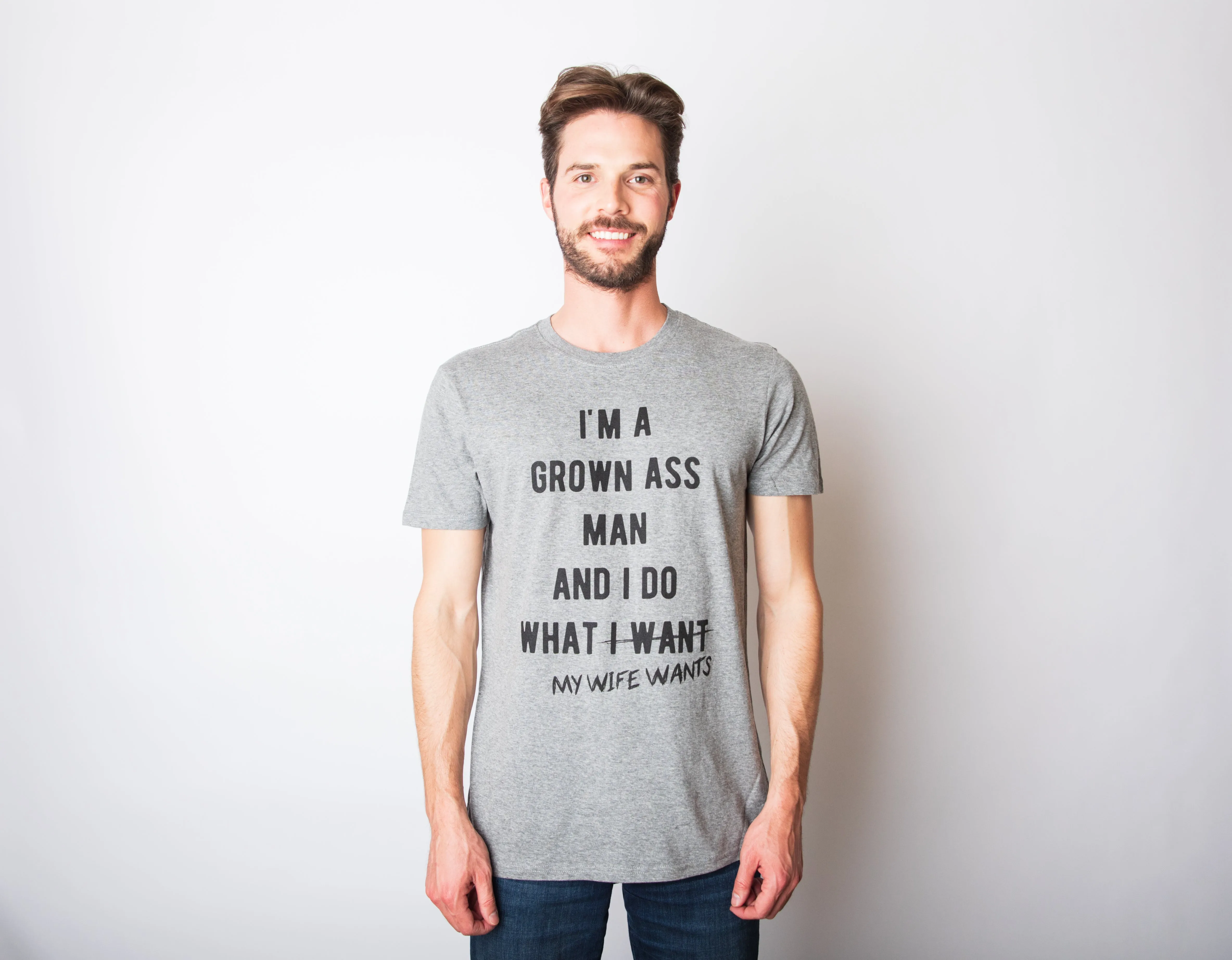 I Do What My Wife Wants Men's T Shirt sold by Crazy Dog T-Shirts product image thumbnail 3