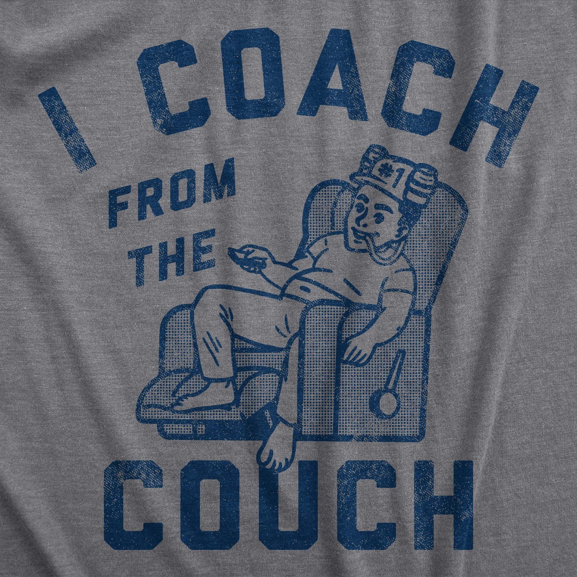 I Coach From The Couch Men's T Shirt sold by Crazy Dog T-Shirts product image thumbnail 2