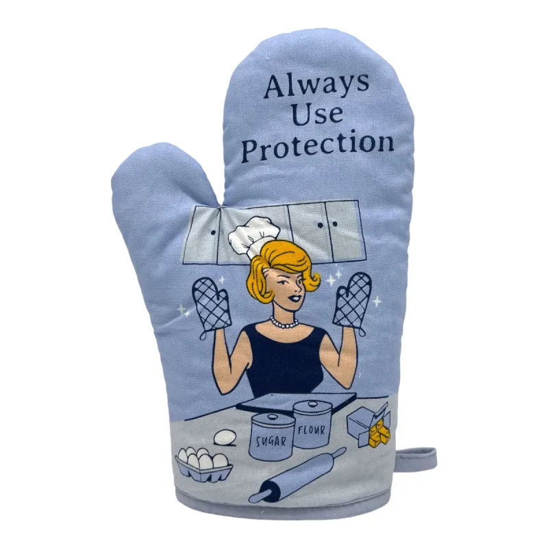 Always Use Protection Woman Bakeware sold by Crazy Dog T-Shirts