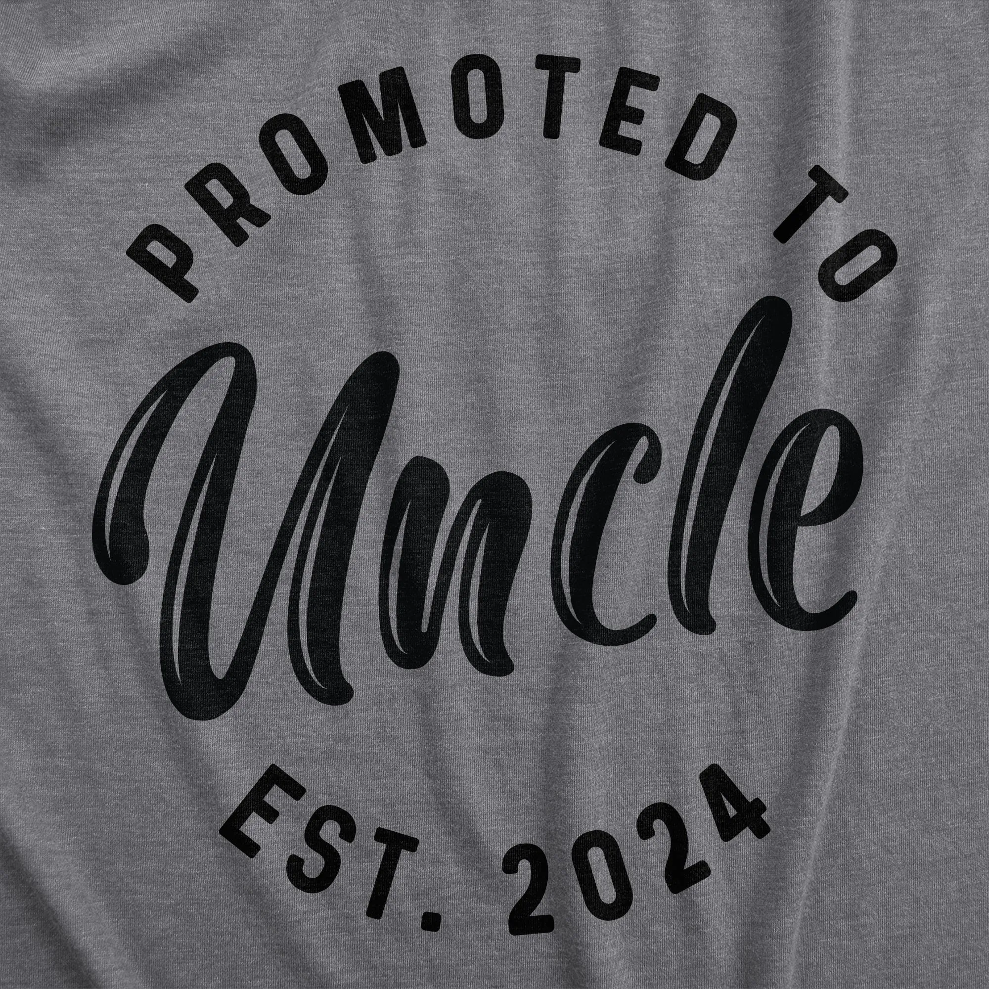 Promoted To Uncle 2024 Men's T Shirt sold by Crazy Dog T-Shirts product image thumbnail 2