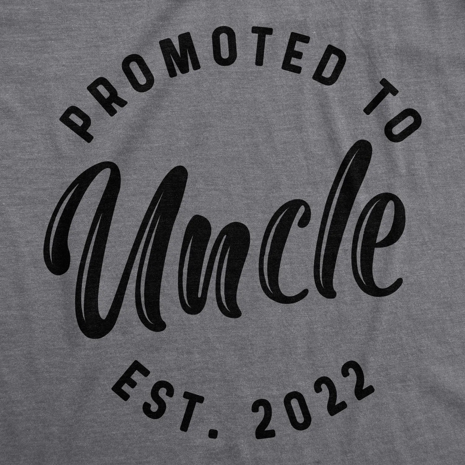 Promoted to Uncle 2022 Men's T Shirt sold by Crazy Dog T-Shirts product image thumbnail 2