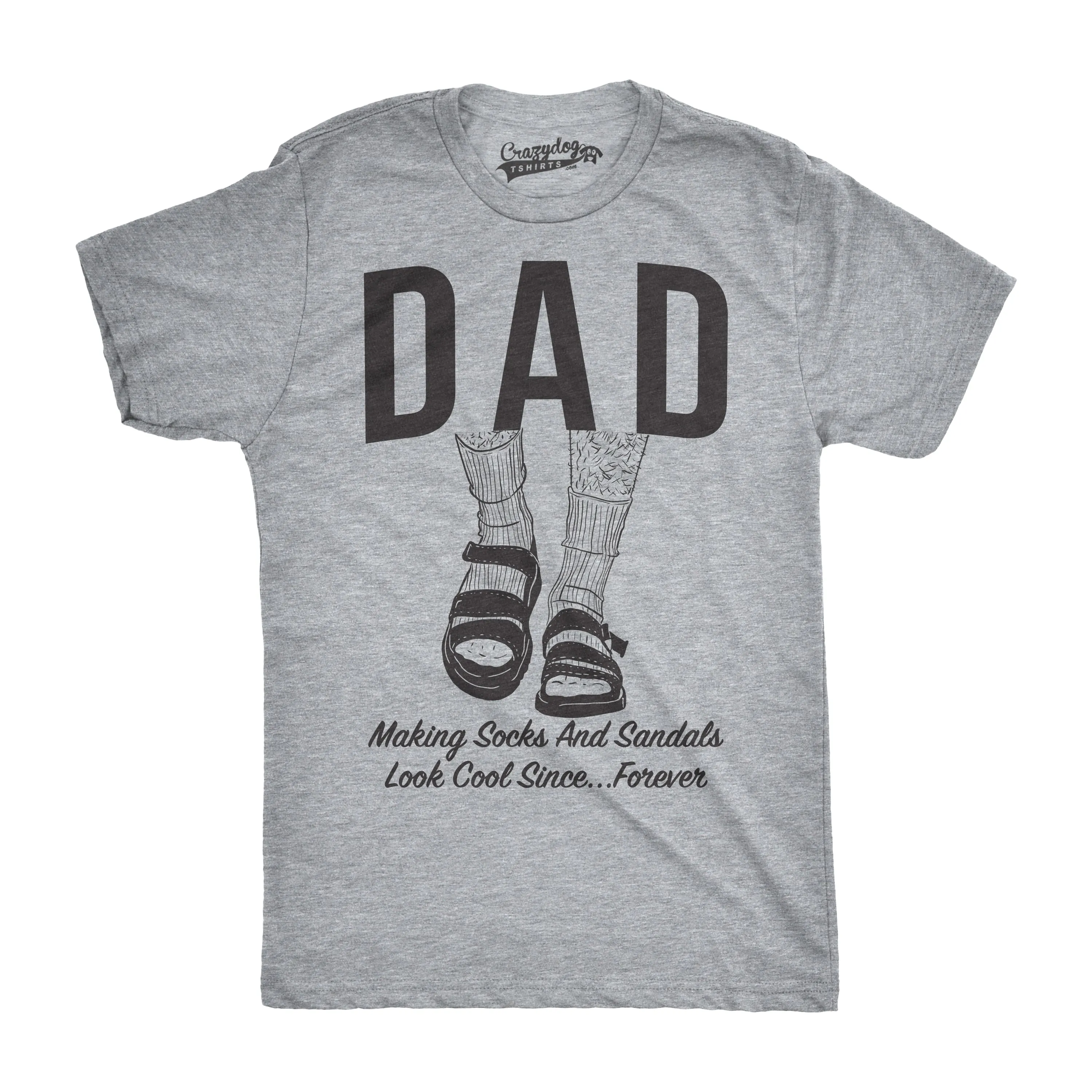 Dad Socks and Sandals Men's T Shirt sold by Crazy Dog T-Shirts product image thumbnail 3