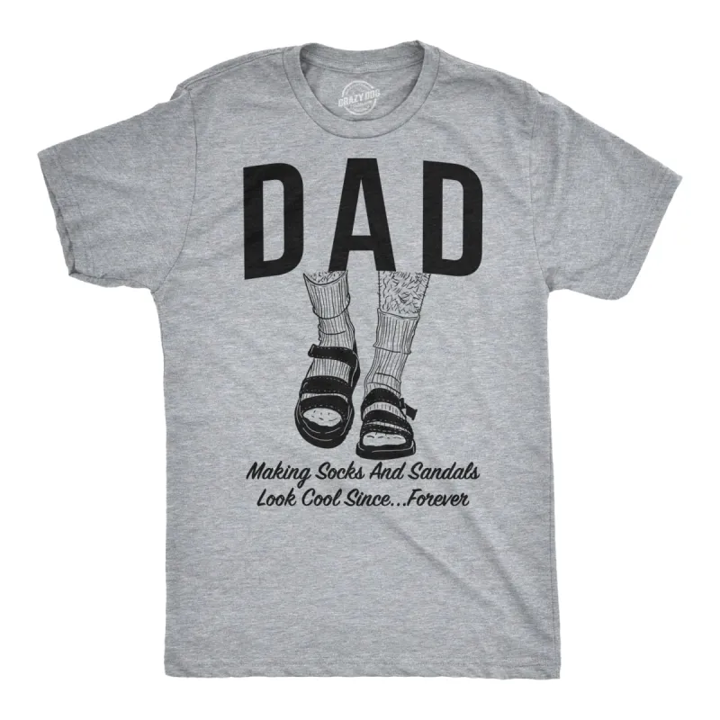 Dad Socks and Sandals Men's T Shirt sold by Crazy Dog T-Shirts