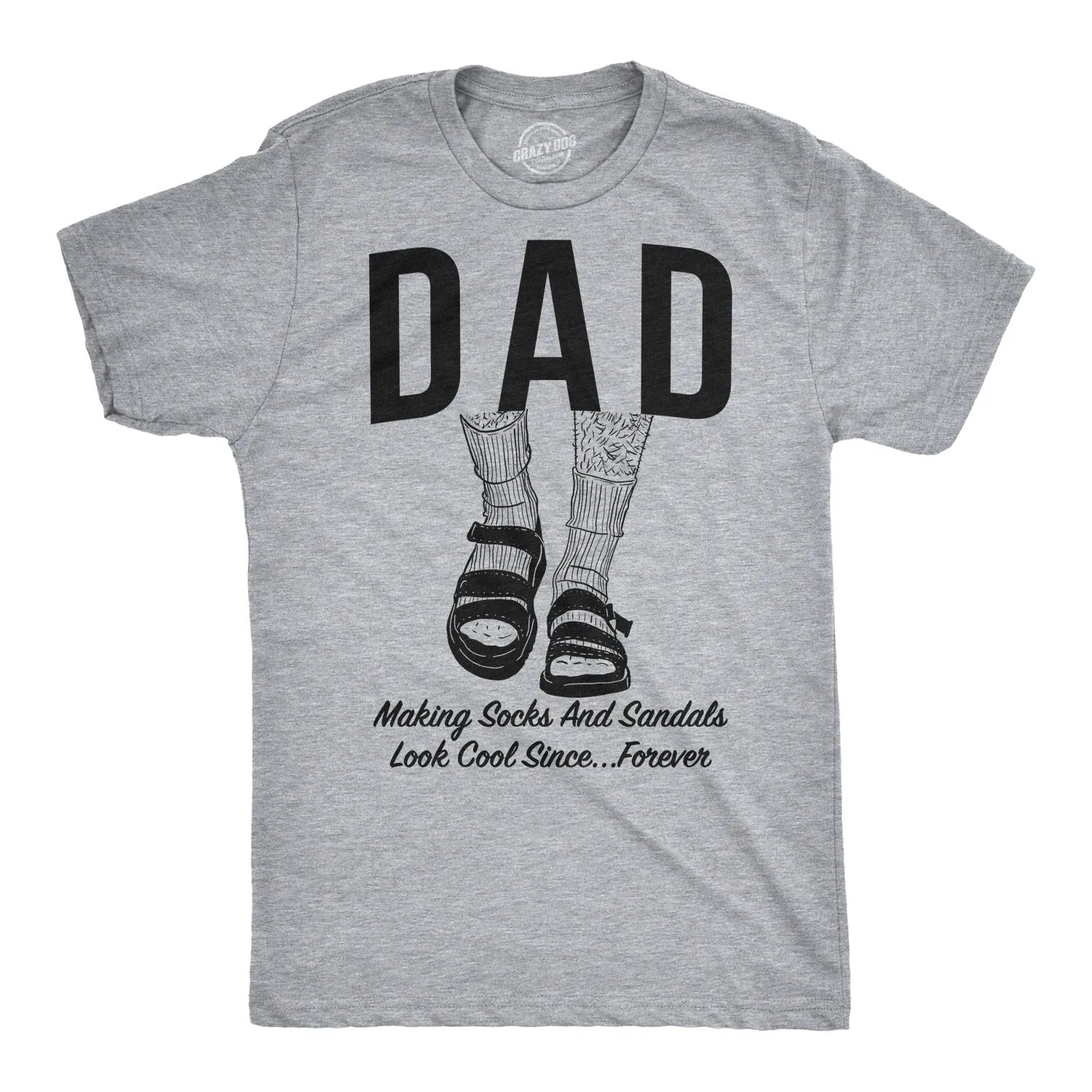 Dad Socks and Sandals Men's T Shirt sold by Crazy Dog T-Shirts