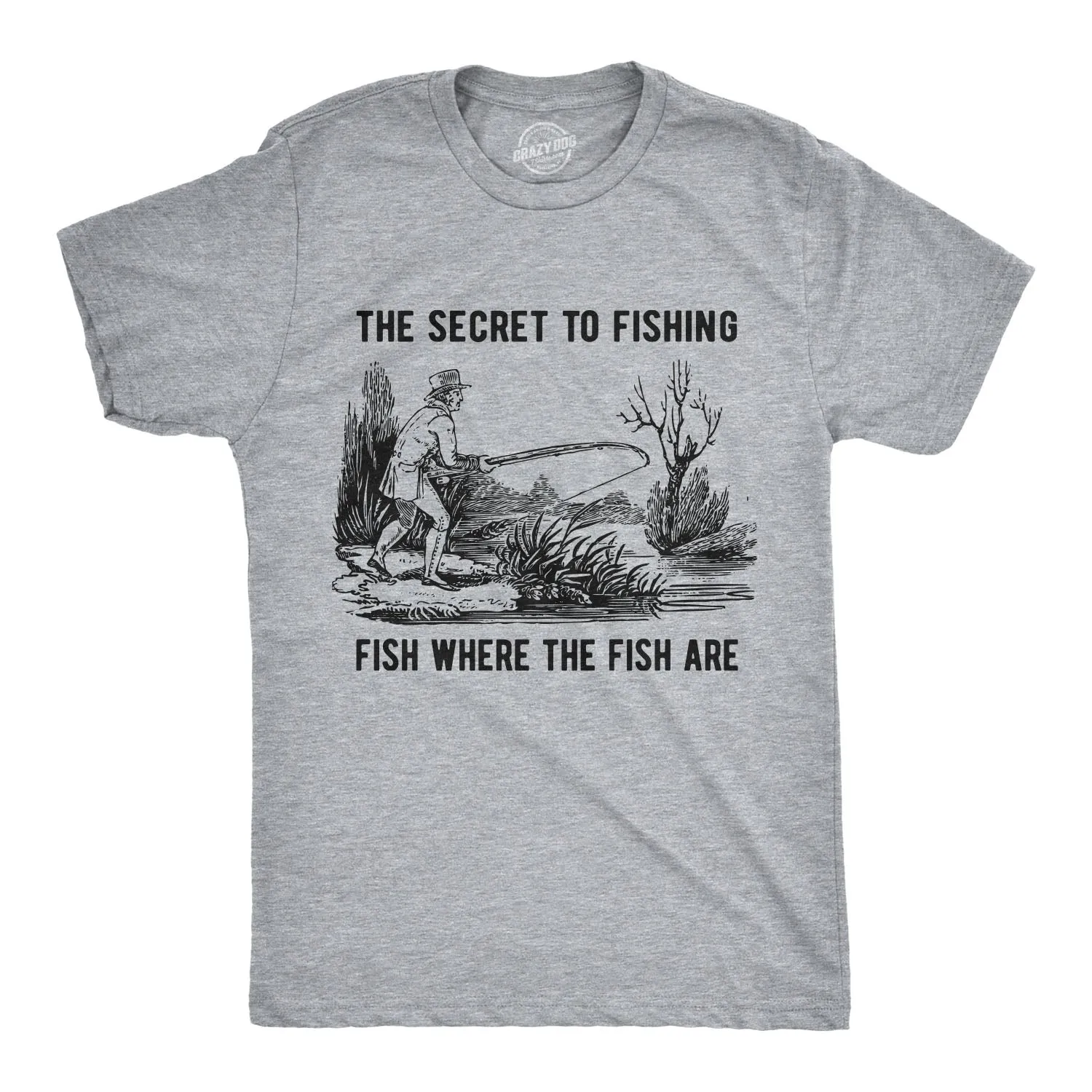 The Secret To Fishing Men's T Shirt sold by Crazy Dog T-Shirts
