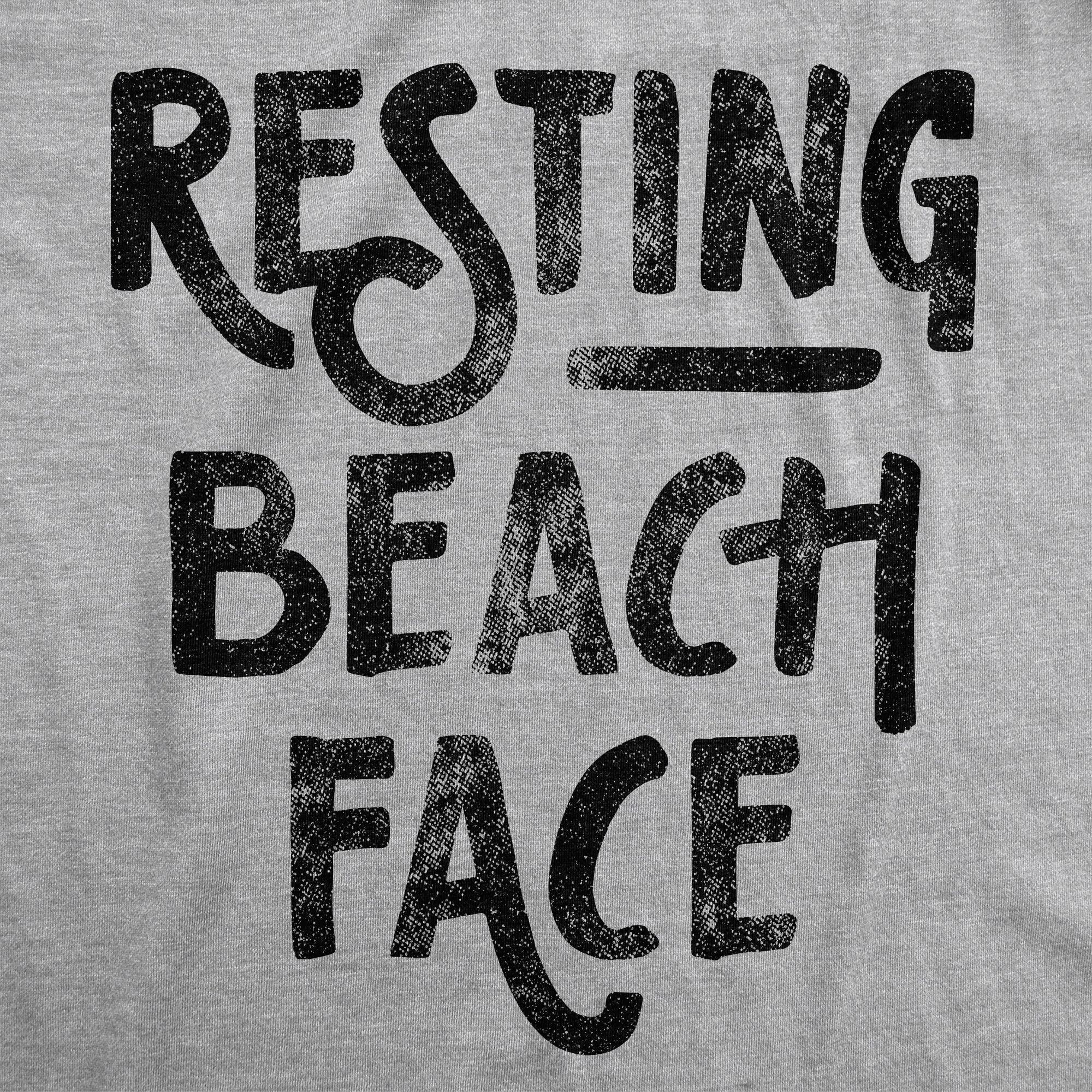 Resting Beach Face Women's Tank Top sold by Crazy Dog T-Shirts product image thumbnail 2