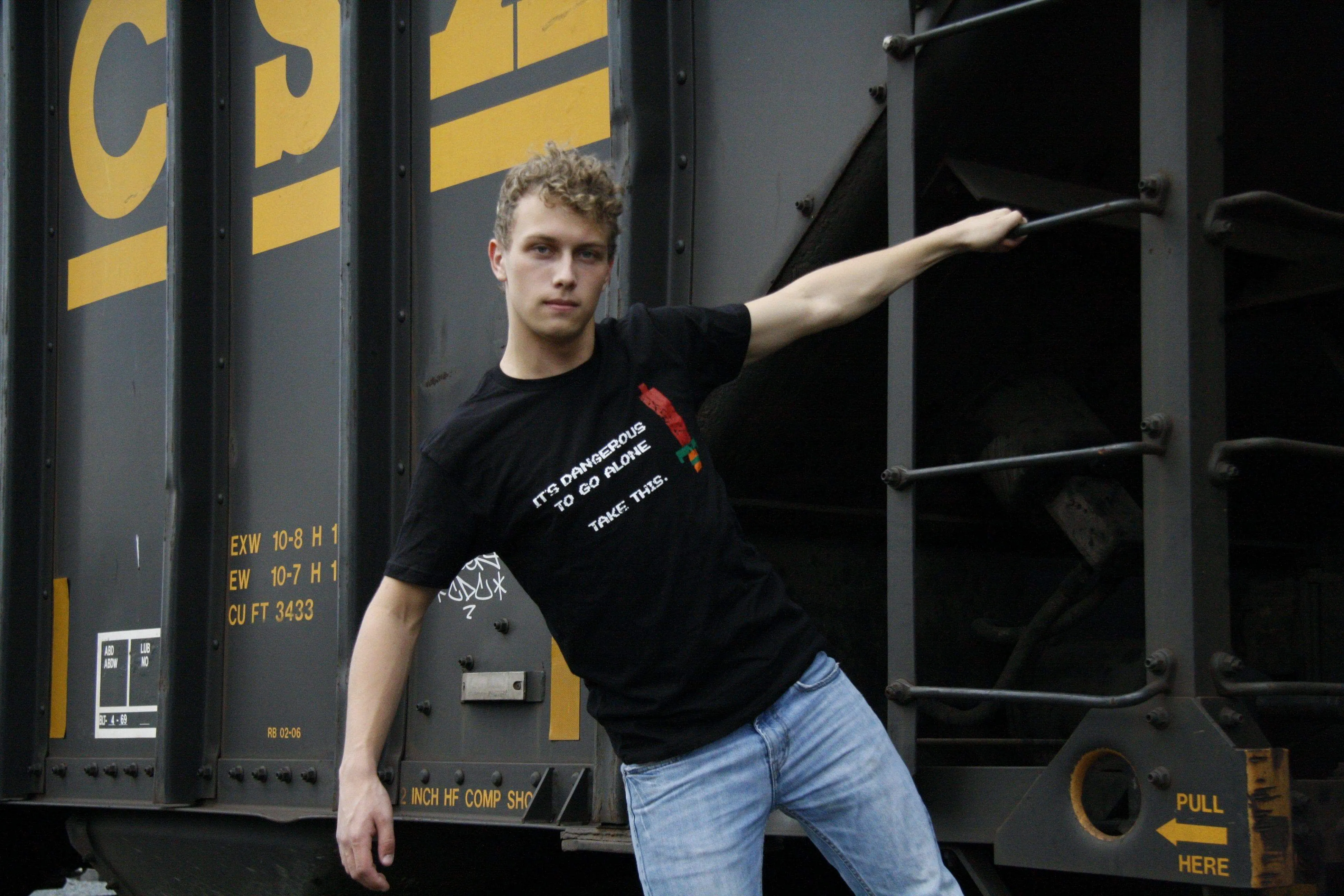 It's Dangerous To Go Alone Men's T Shirt sold by Crazy Dog T-Shirts product image thumbnail 3