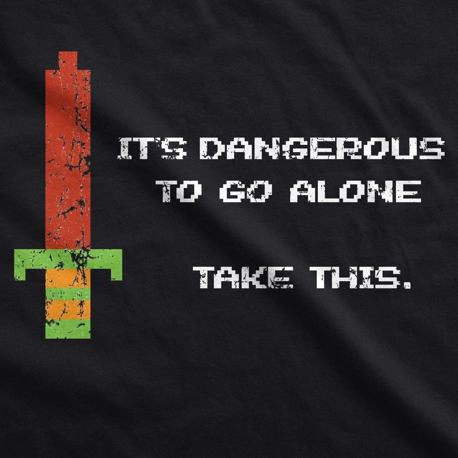 It's Dangerous To Go Alone Men's T Shirt sold by Crazy Dog T-Shirts product image thumbnail 2