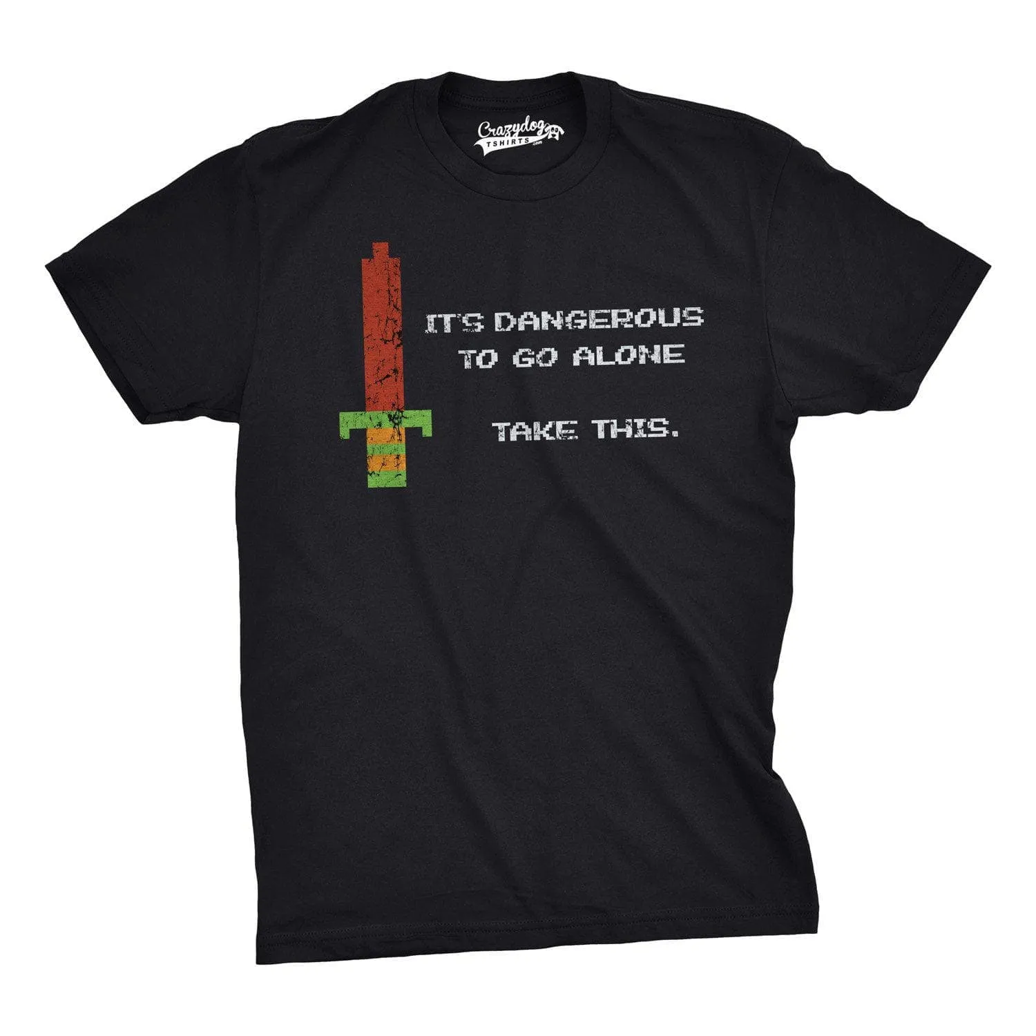 It's Dangerous To Go Alone Men's T Shirt sold by Crazy Dog T-Shirts product image thumbnail 4