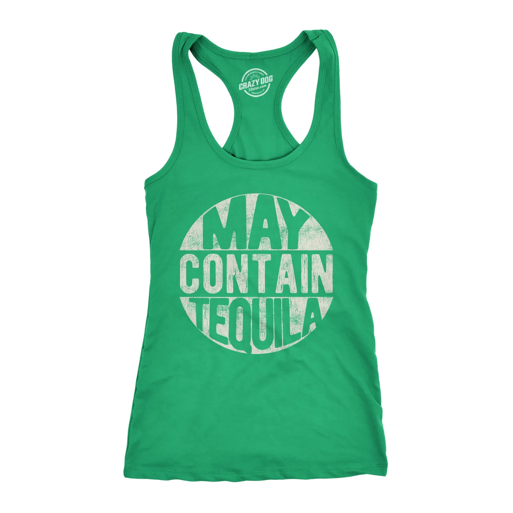 May Contain Tequila Women's Tank Top sold by Crazy Dog T-Shirts
