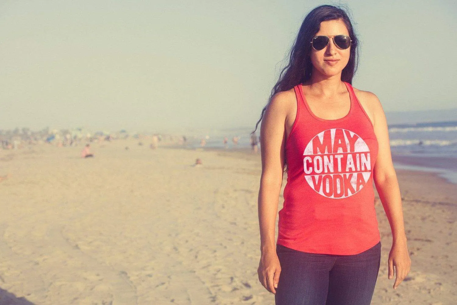 May Contain Vodka Women's Tank Top sold by Crazy Dog T-Shirts product image thumbnail 3
