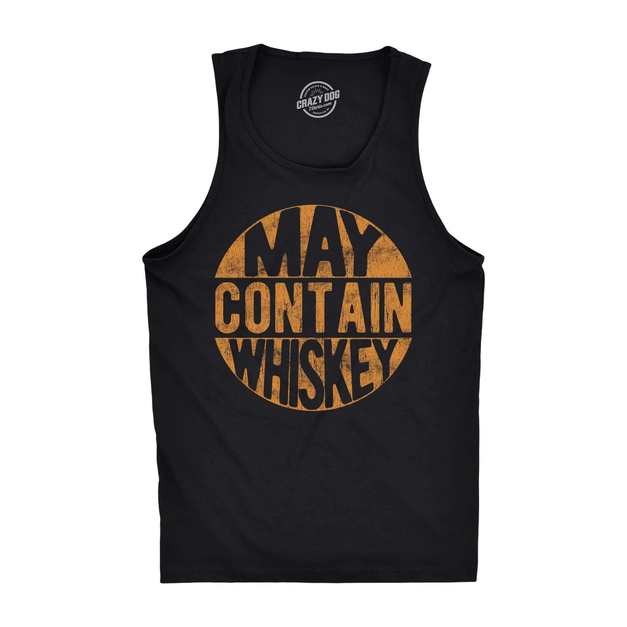 May Contain Whiskey Men's Tank Top sold by Crazy Dog T-Shirts