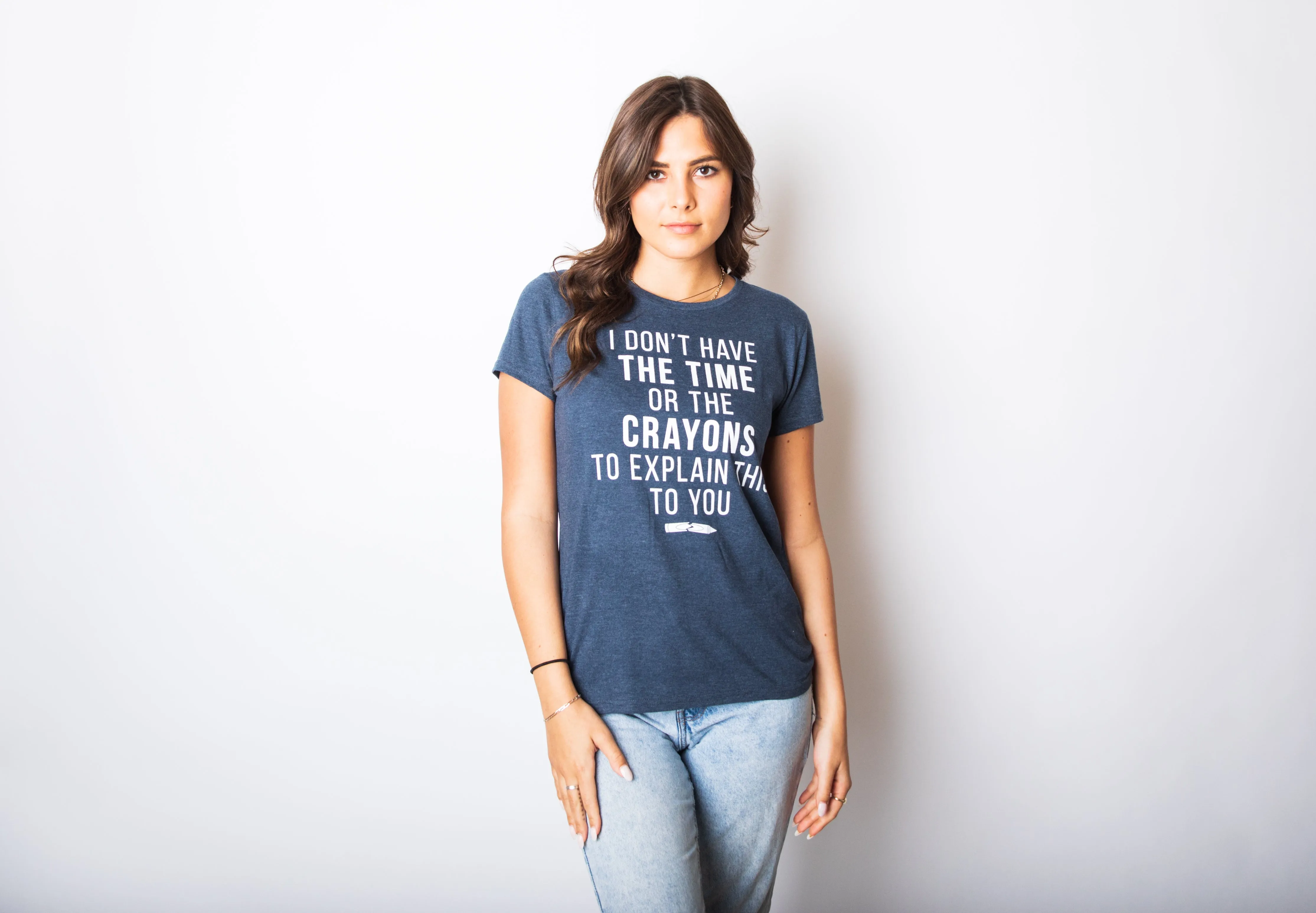 I Don't Have The Time Or The Crayons Women's T Shirt sold by Crazy Dog T-Shirts product image thumbnail 5