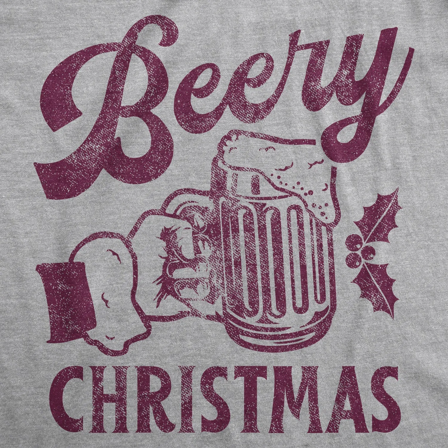 Beery Christmas Men's T Shirt sold by Crazy Dog T-Shirts product image thumbnail 2