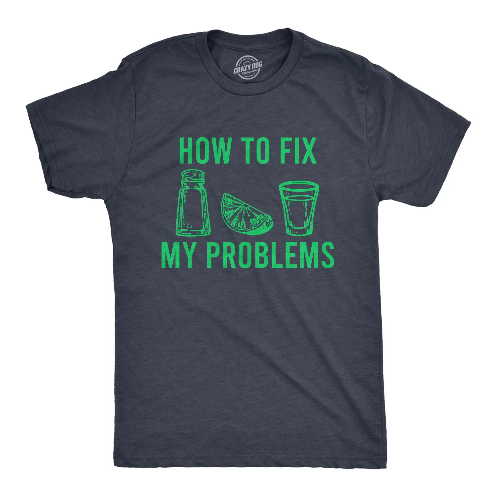 How To Fix My Problems Men's T Shirt sold by Crazy Dog T-Shirts
