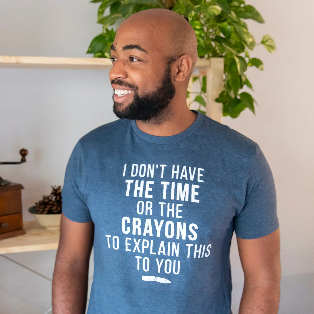 I Don't Have The Time Or The Crayons Men's T Shirt sold by Crazy Dog T-Shirts product image thumbnail 3