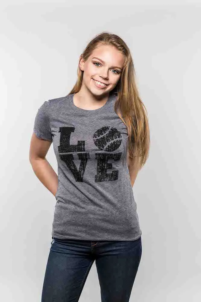 LOVE Baseball Women's T Shirt sold by Crazy Dog T-Shirts product image thumbnail 4